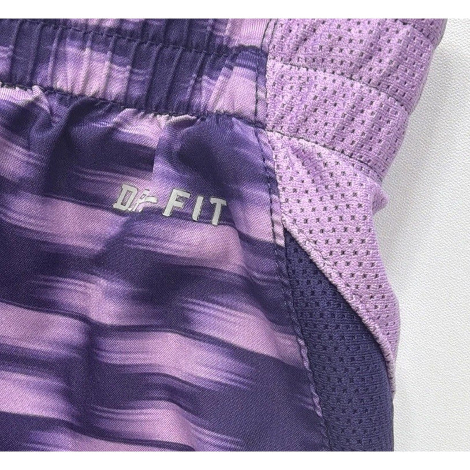 Nike Dri-FIT Optical Women’s Running Lined Shorts Small Purple Lined 3" Inseam