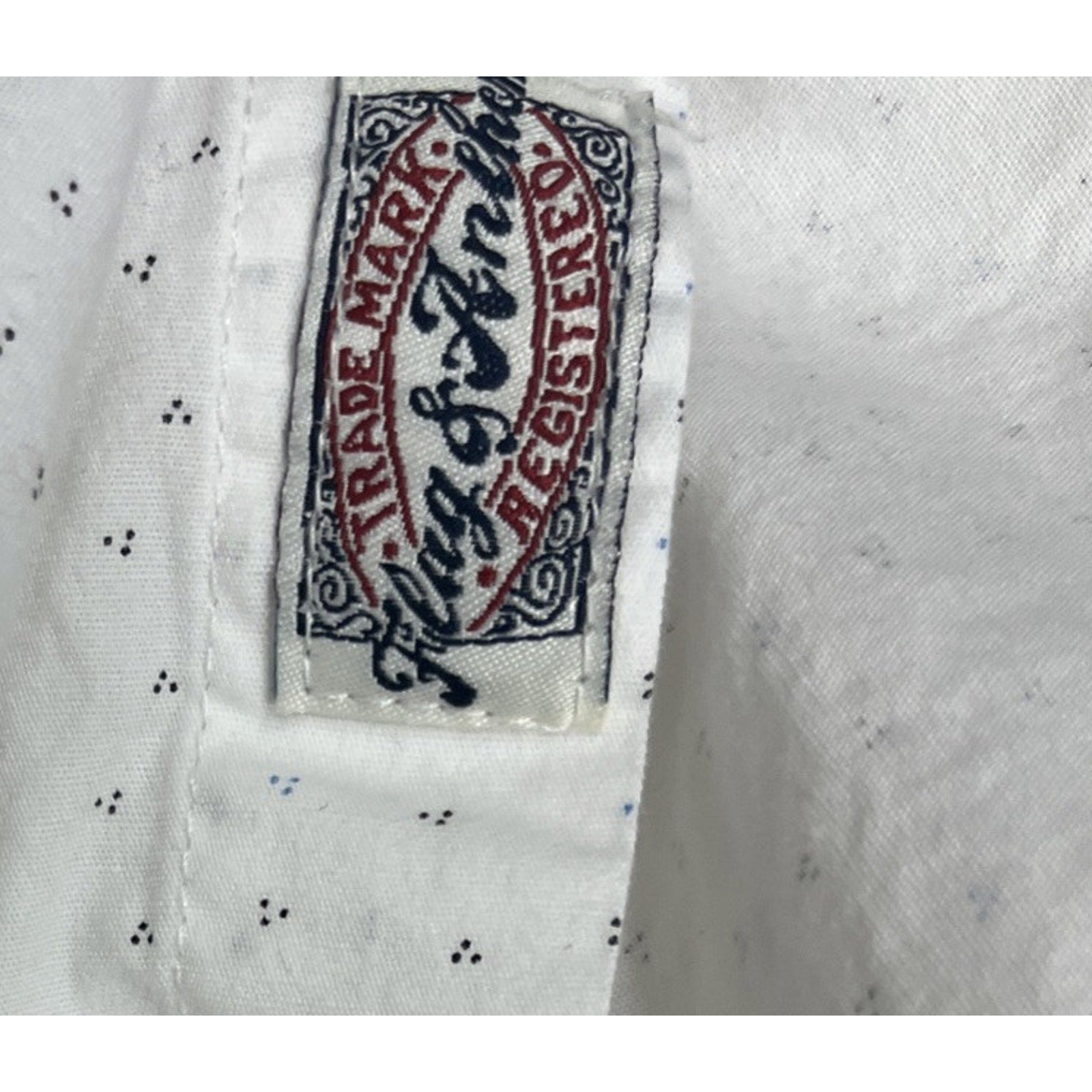 Flag and Anthem White Shark Short Sleeve Button Down Shirt - Size S