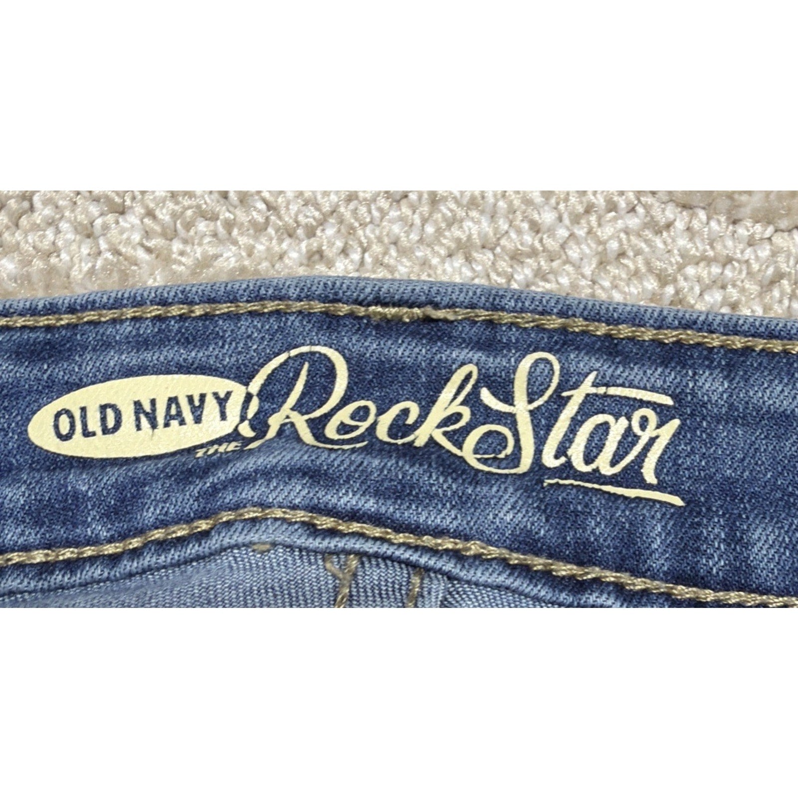 Old Navy Rockstar Skinny Jeans Lightwash Sz 14 Stretchy 32x29