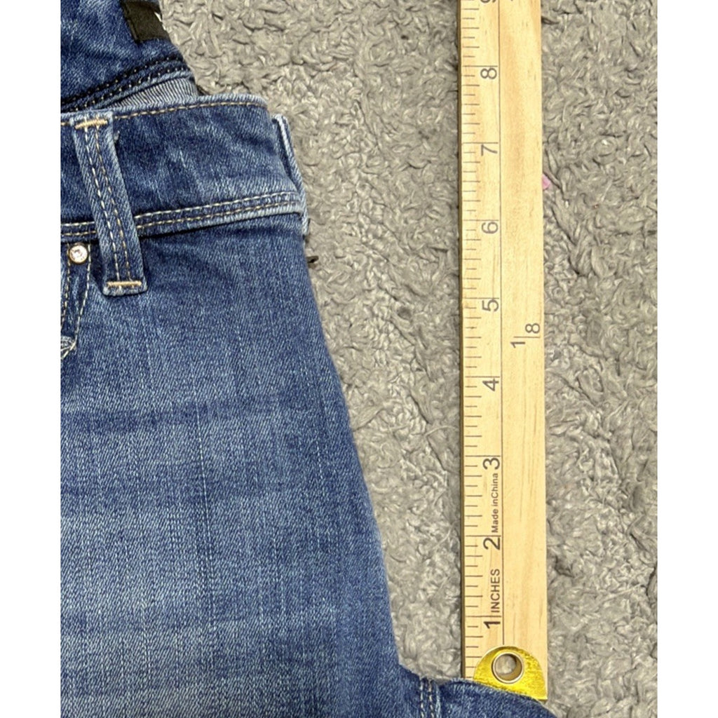 White House Black Market Blanc Bootleg Embellished Jeans Womens Size 2 S 28x30