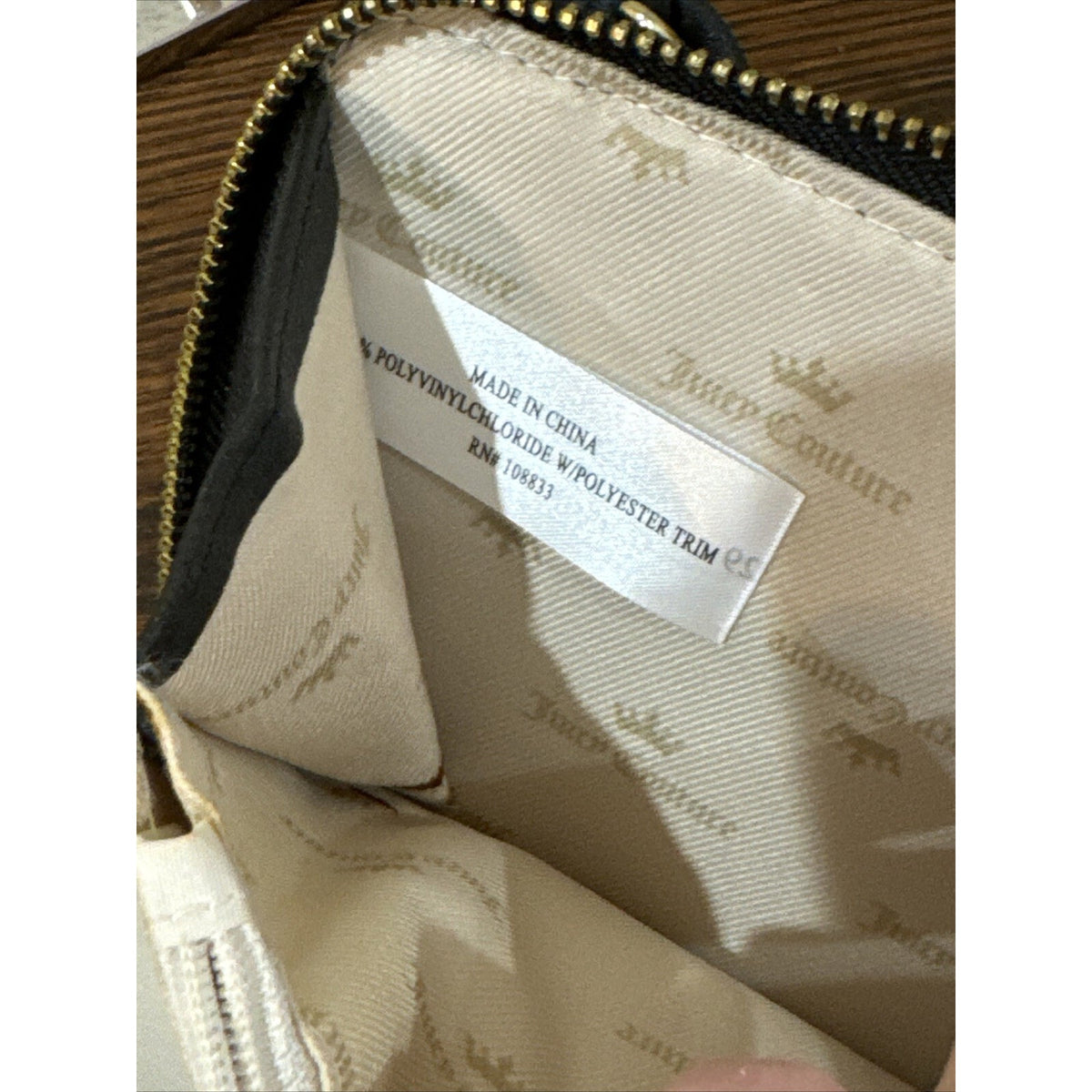 Juicy Couture Flirt Cross body Bag Crossbody Mermaid Shimmering Gold Tags
