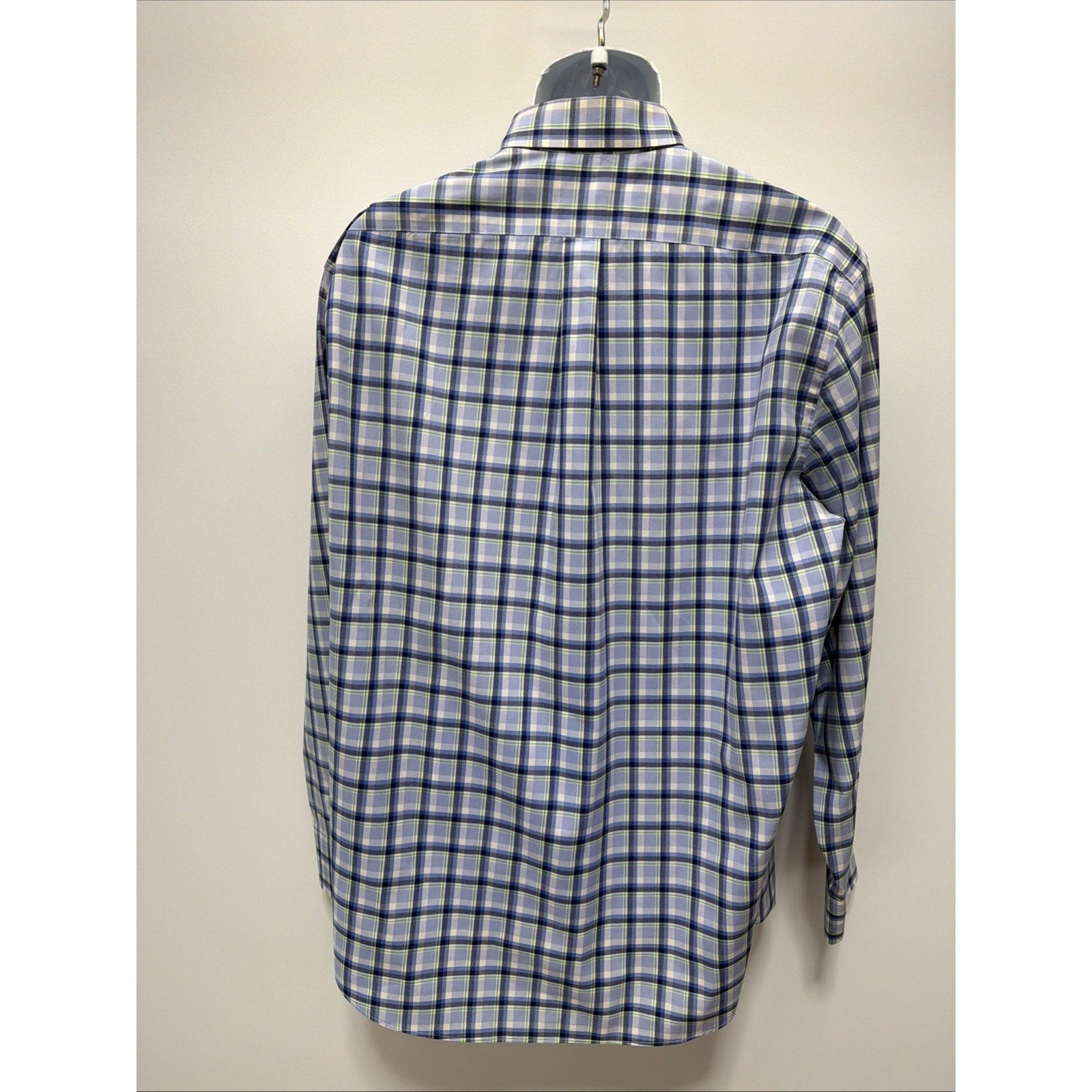Lauren Ralph Lauren Black Label Men’s Plaid Stretch Button Up LS Shirt Size XL