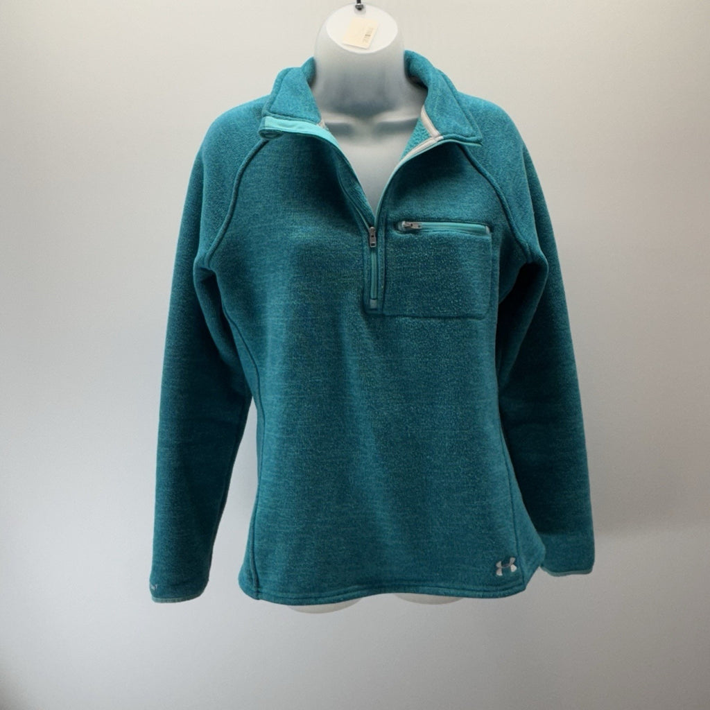 Under Armour Half Zip Sweater Green Gym Workout Women’s L