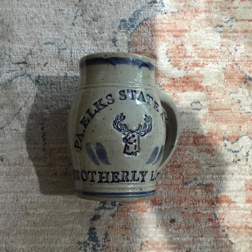 Vintage PA Elks State Association Stoneware Beer Steins Mug Lot of 5 BPOE