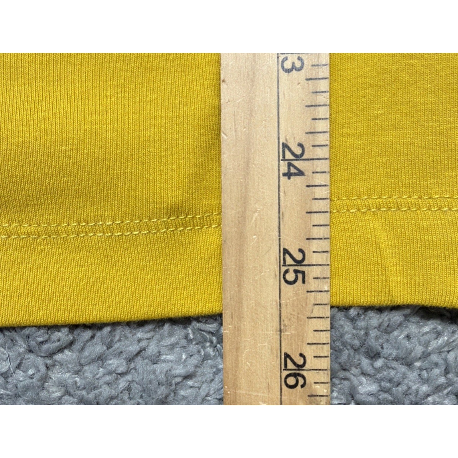 Amazon Essentials Women’s Yellow Scoop Neck 3/4 Sleeve Stretch Top Size XXL
