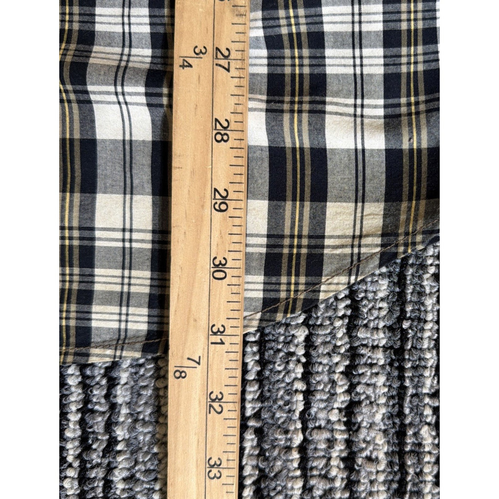 LRG Lifted Research Group Mens XL Plaid Pearl Snap Shirt Y2K Inside Pocket