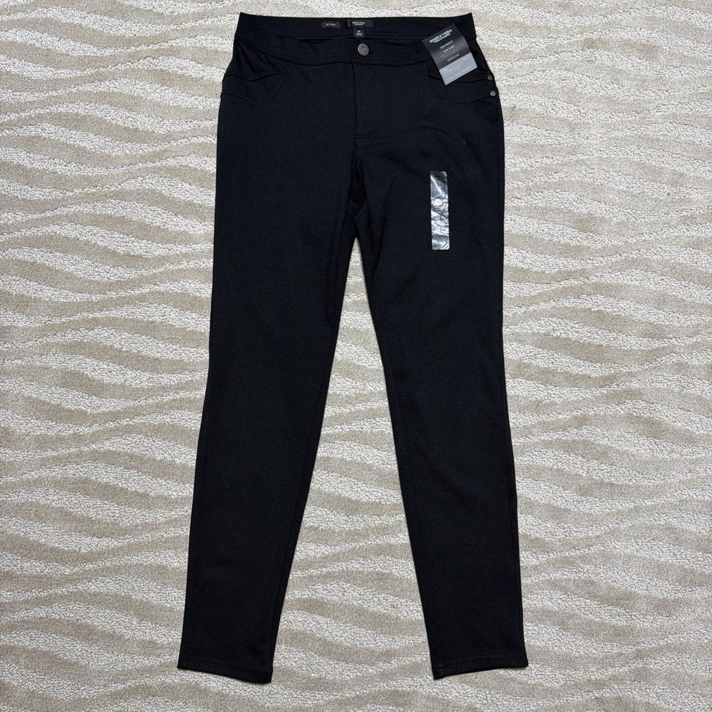 Women's Simply Vera Wang Mid Rise Effortless Skinny Ponte Pants Size Medium
