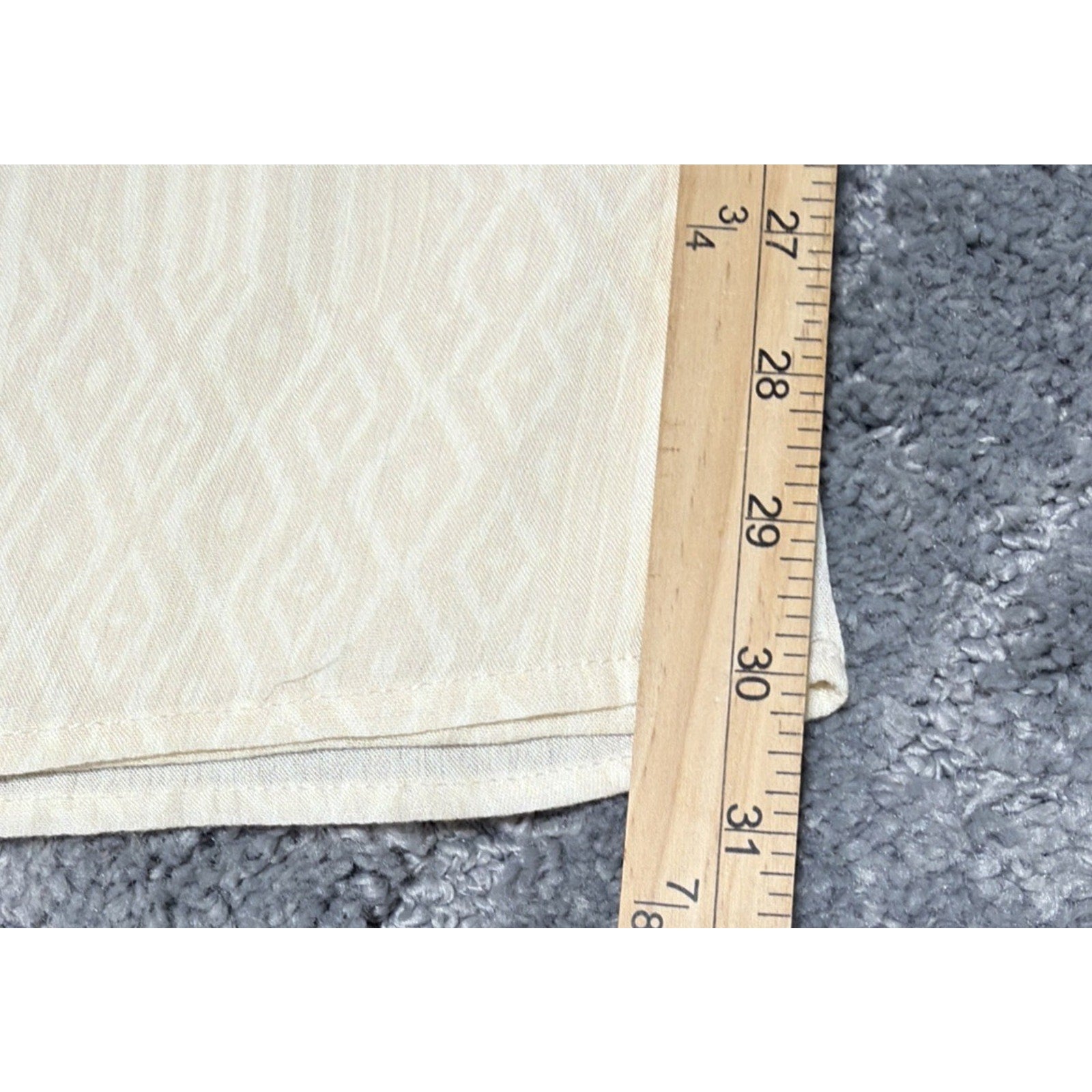 MAURICES size L Cream Geo Print High Rise Wide Leg Pull-On Palazzo Pants New