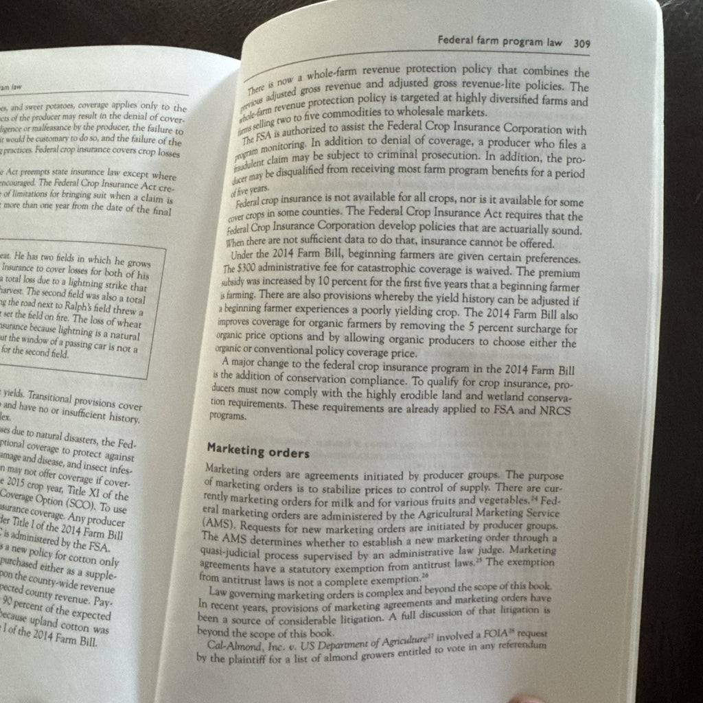 Agricultural and Agribusiness Law: An Introduction for Non-Lawyers