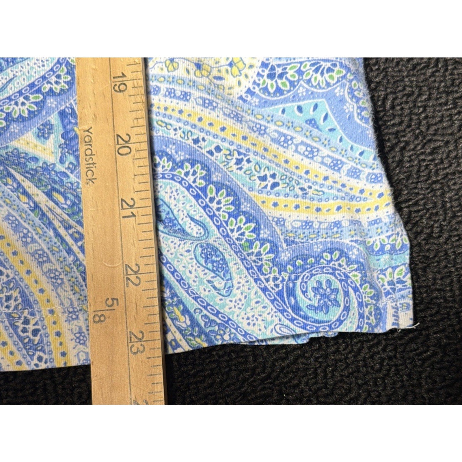 Lauren RALPH LAUREN Black Label Pajamas White Blue Paisley Sleep Set Women’s XL
