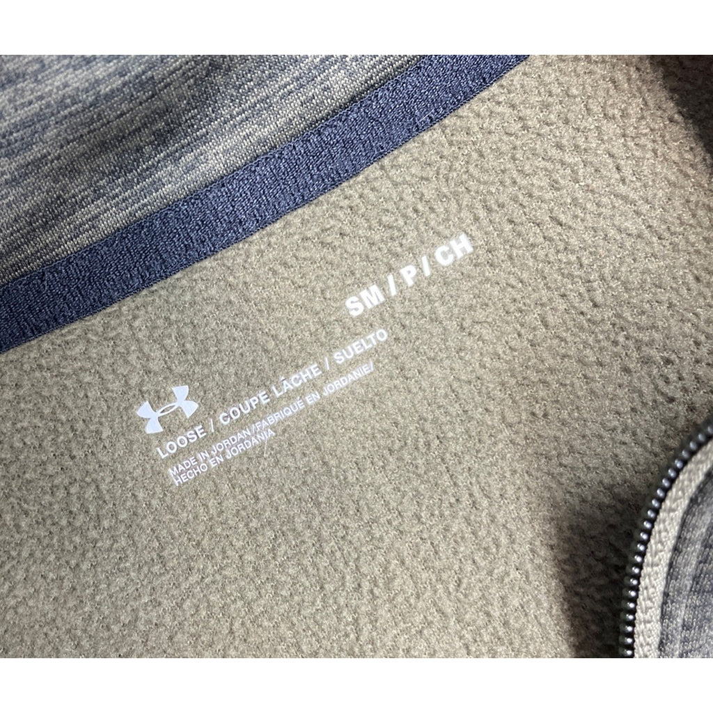 Under Armour CG Fleece Men's Small 1/2 Zip Green Long Sleeve Activewear Top