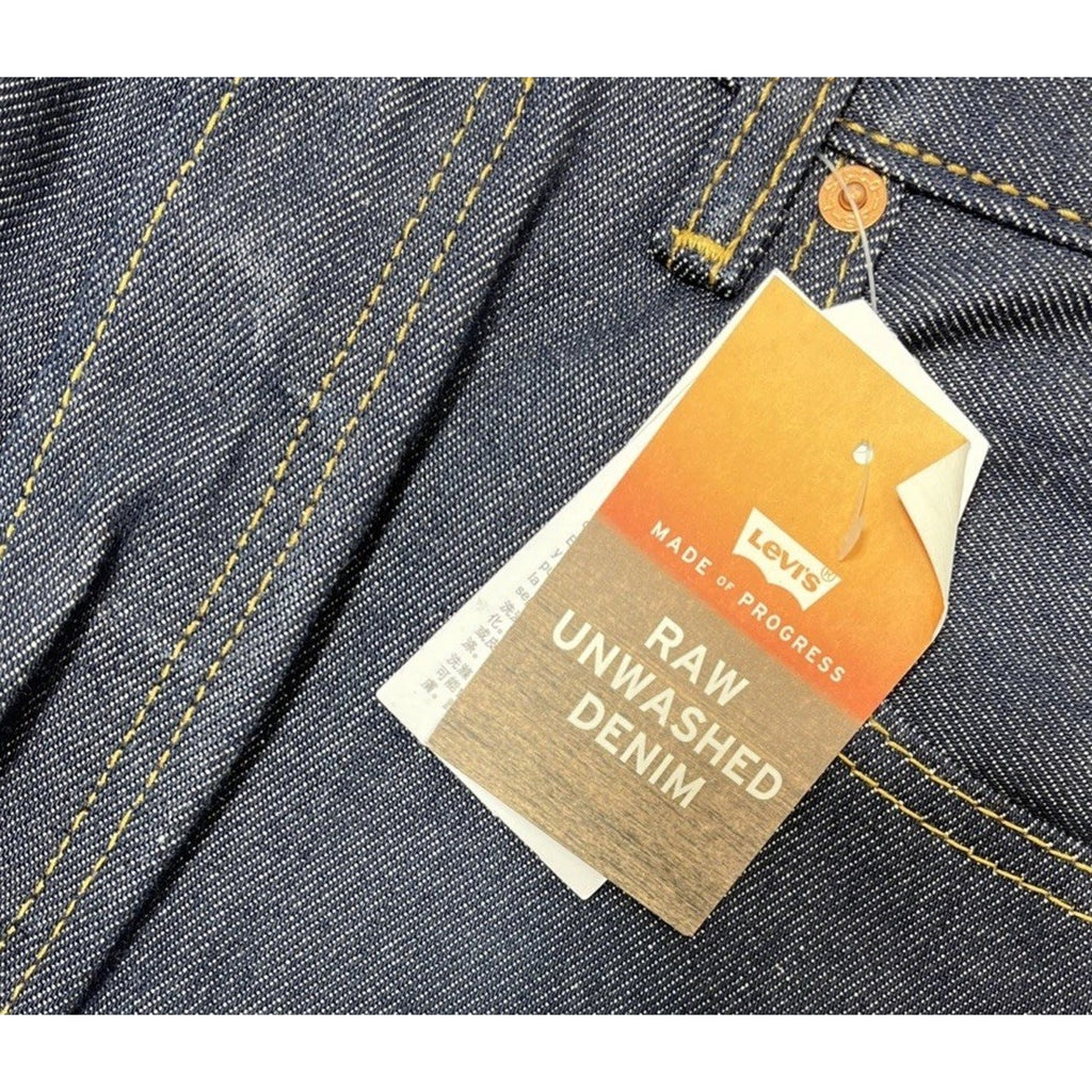 NWT Vintage Deadstock 2016 Levi’s Shrink To Fit Rigid 501 Button Fly Jeans 33x34