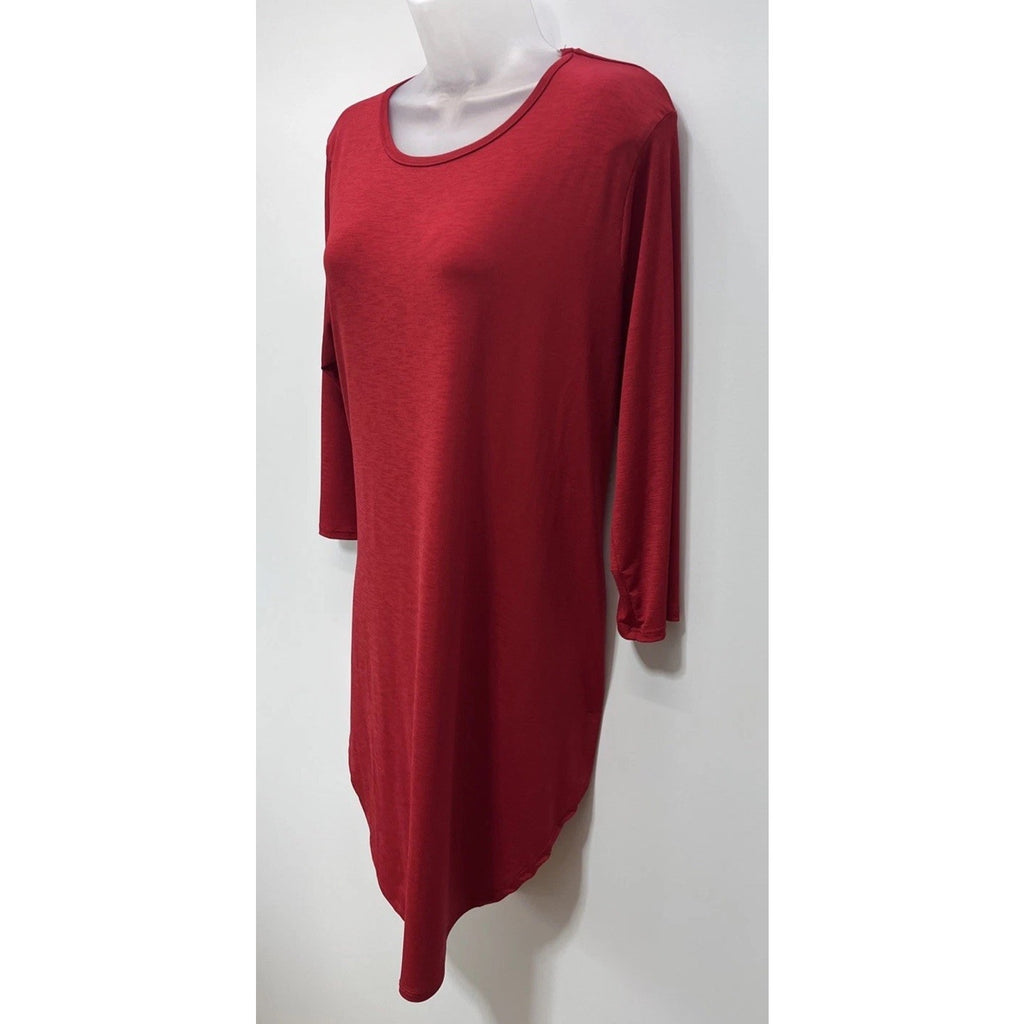 Lucky & Blessed Red Short Sleeve Dress Size L