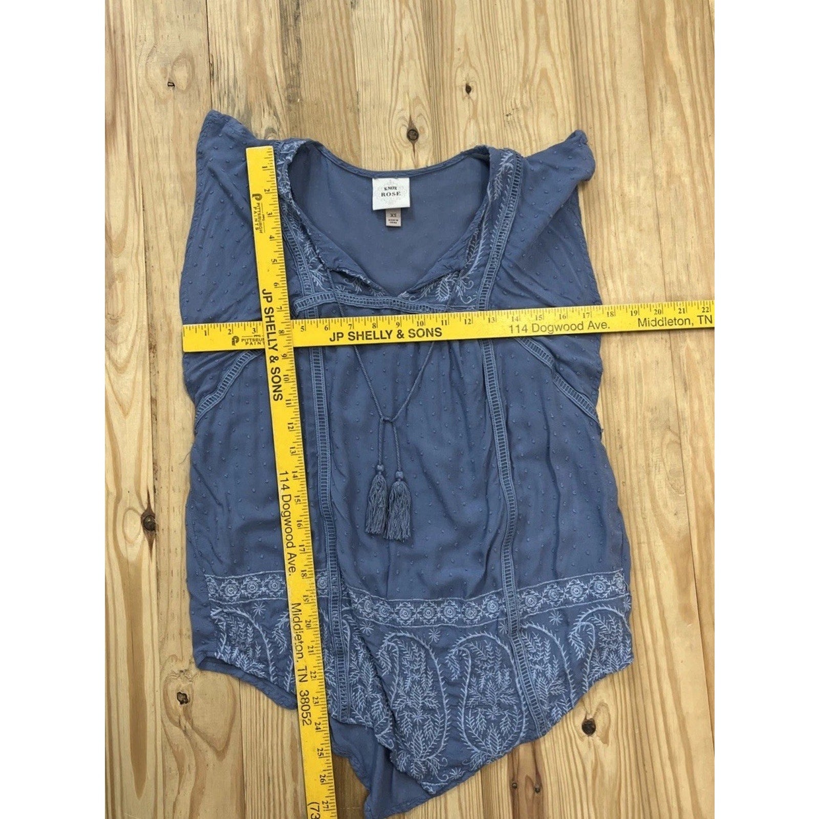 Knox Rose Peasant Blouse Size XS