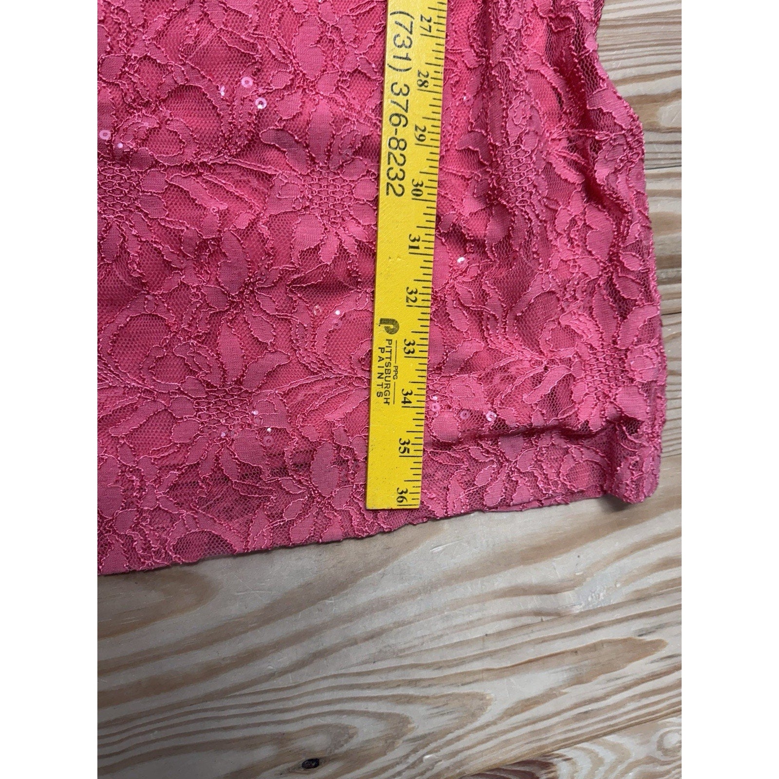 Lauren Ralph Lauren Pink Floral Lace Ruched Women’s Dress Size 8 New With Tags