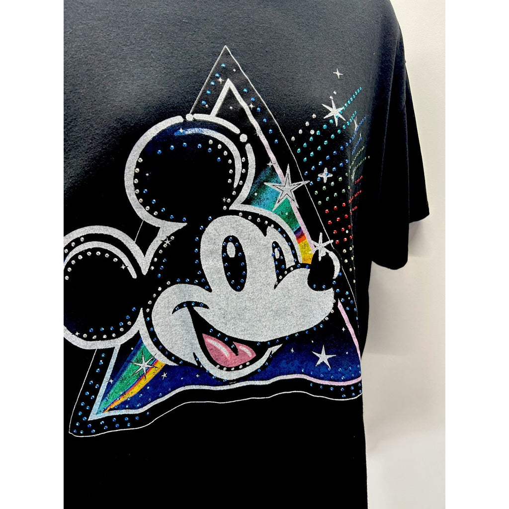 Mickey Mouse Rhinestone T-shirt Disney XL (15/17) Black.