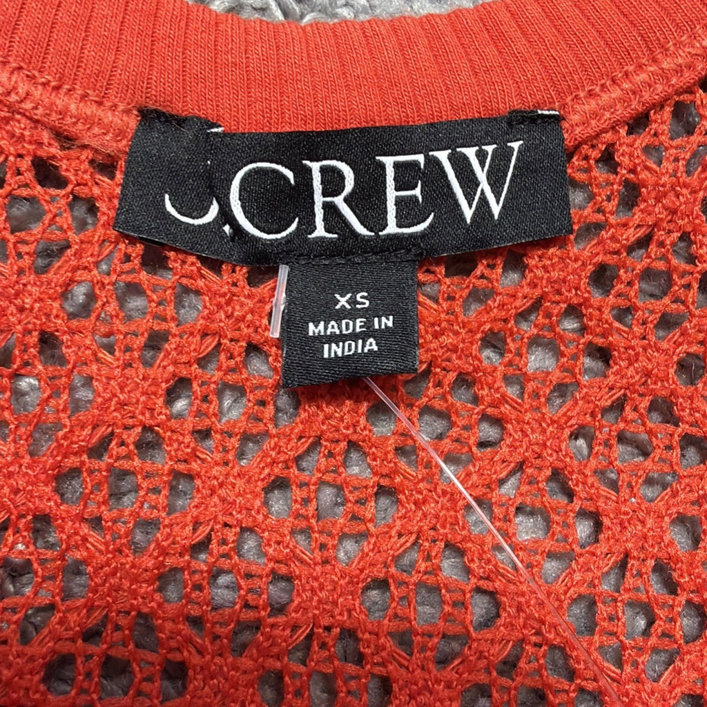 J.CREW Beach Crotchet Tank in Bright Orange Size XS NWT