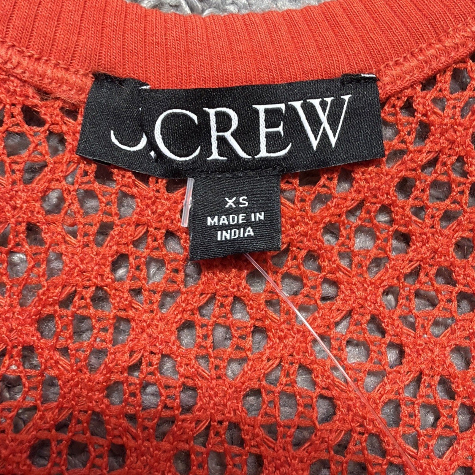 J.CREW Beach Crotchet Tank in Bright Orange Size XS NWT