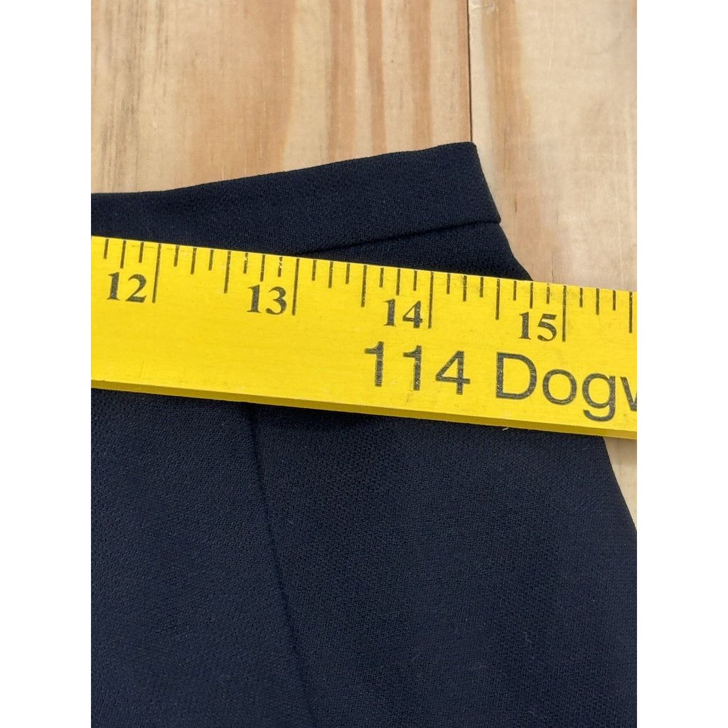 Vintage Talbots Petites Black Pencil Skirt Size 8 Petite Slit