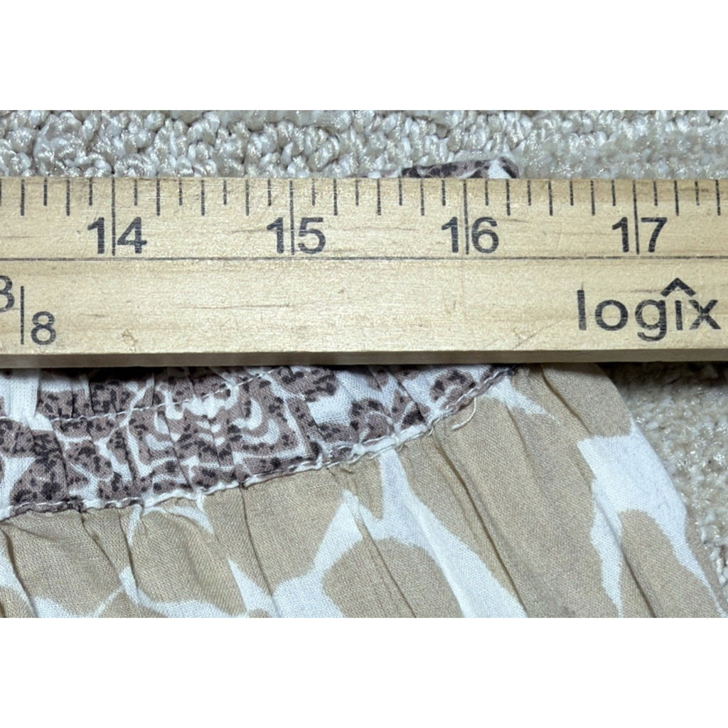BOHO/Prarie Maxi Skirts Women’s L Tiered Cotton Elastic Waist-Elements