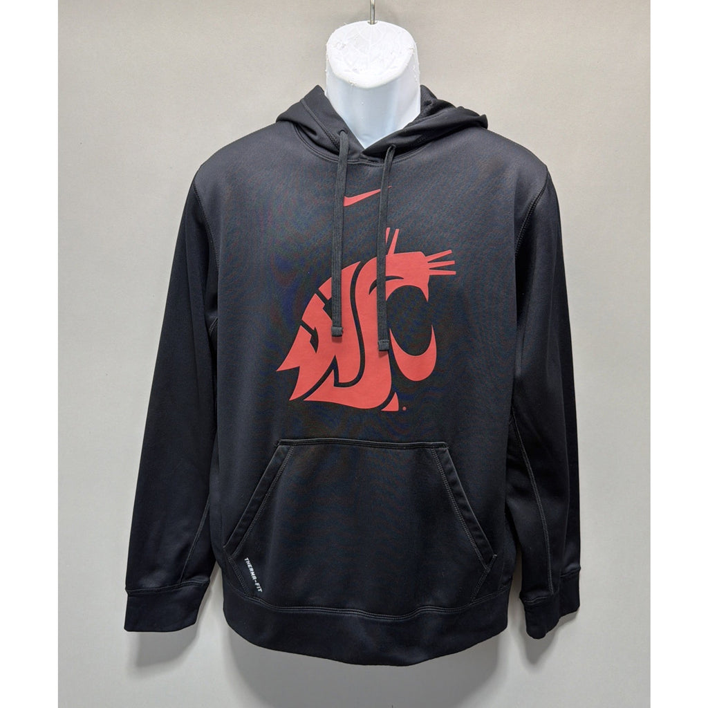 VTG Washington State Nike NCAA Pullover Hoodie Therma Fit Mens S Center Check