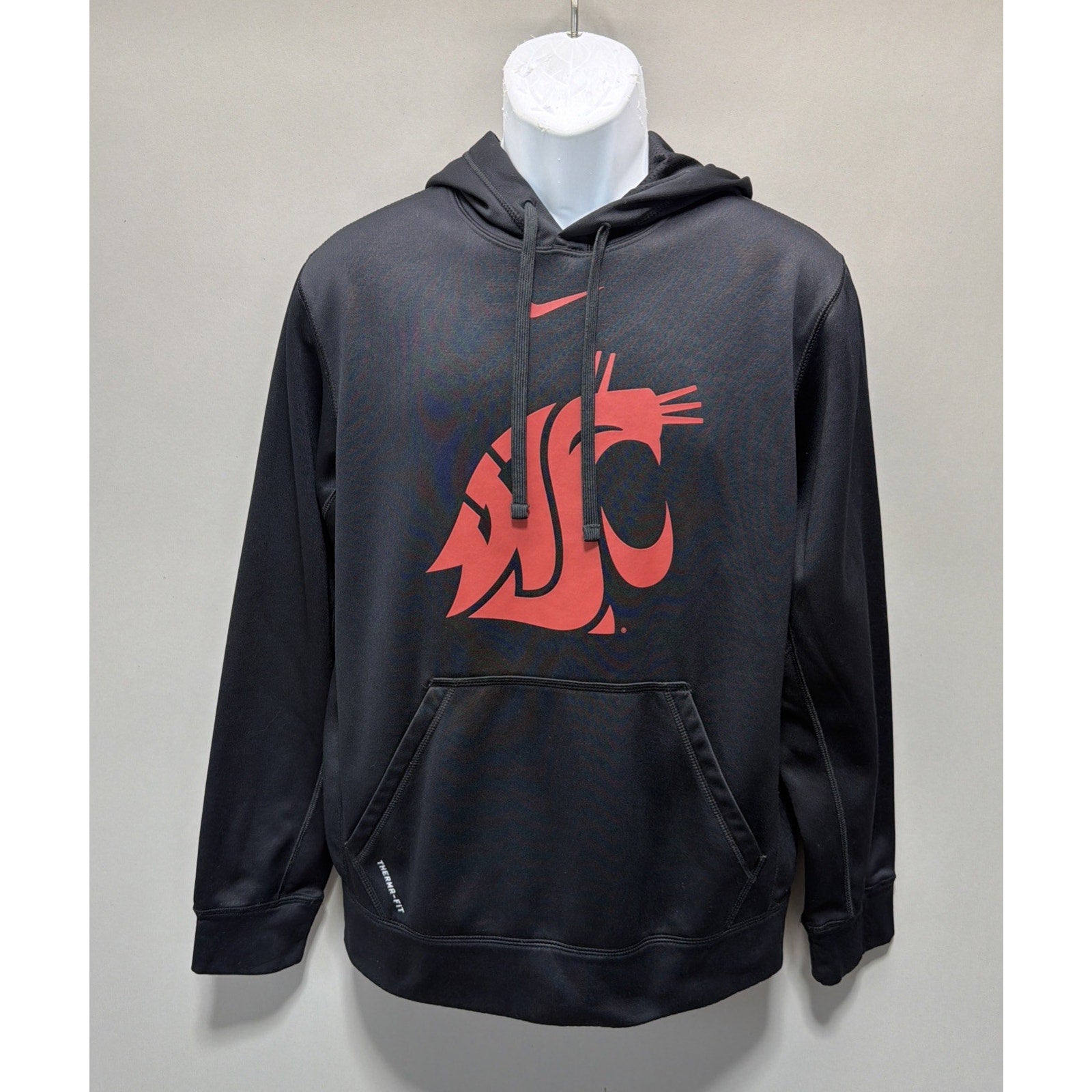 VTG Washington State Nike NCAA Pullover Hoodie Therma Fit Mens S Center Check