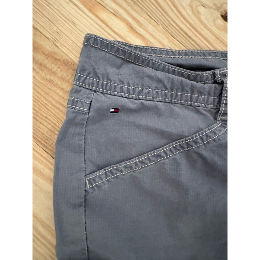 Tommy Hilfiger Shorts Women’s Size 6 Rolled Cuff Cargo Pockets Rip Stop Khaki