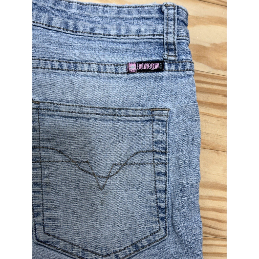 Bubble Gum USA Short Shorts Denim Blue Jean Shorts Juniors Size 7/8