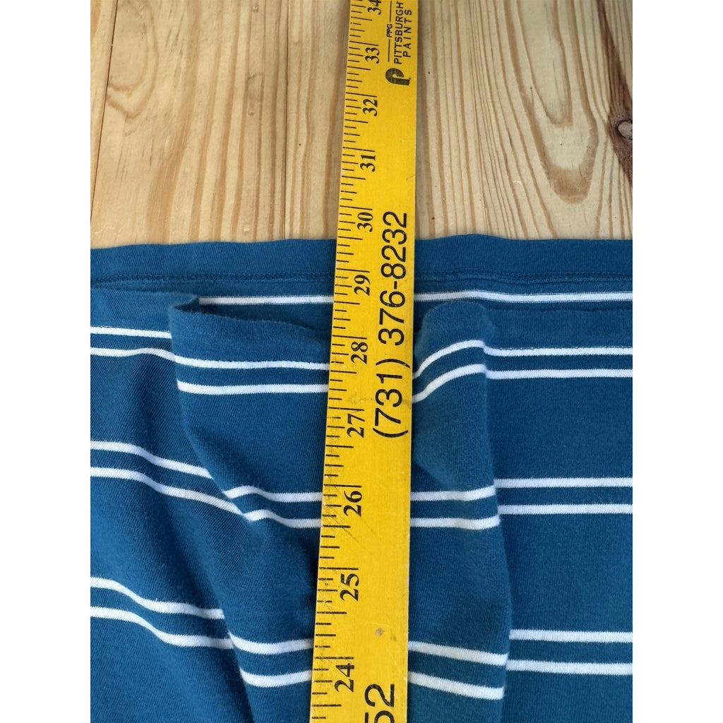 American Eagle Shirt XX-Large Blue White Stripe Logo Basic T-Shirt