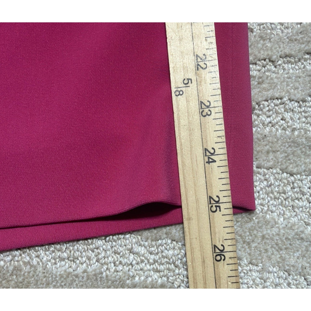 Le Suit Women's Pink Lined Knee Length Straight Pencil Skirt Size 8 Y2K