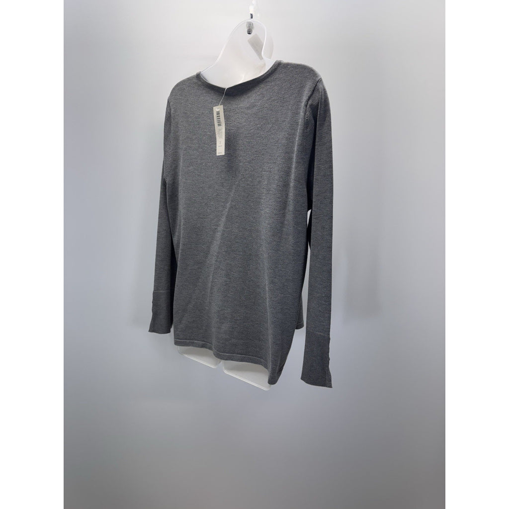 Chico's Sweater3Women's Small Gray Long Sleeve Pullover Knit