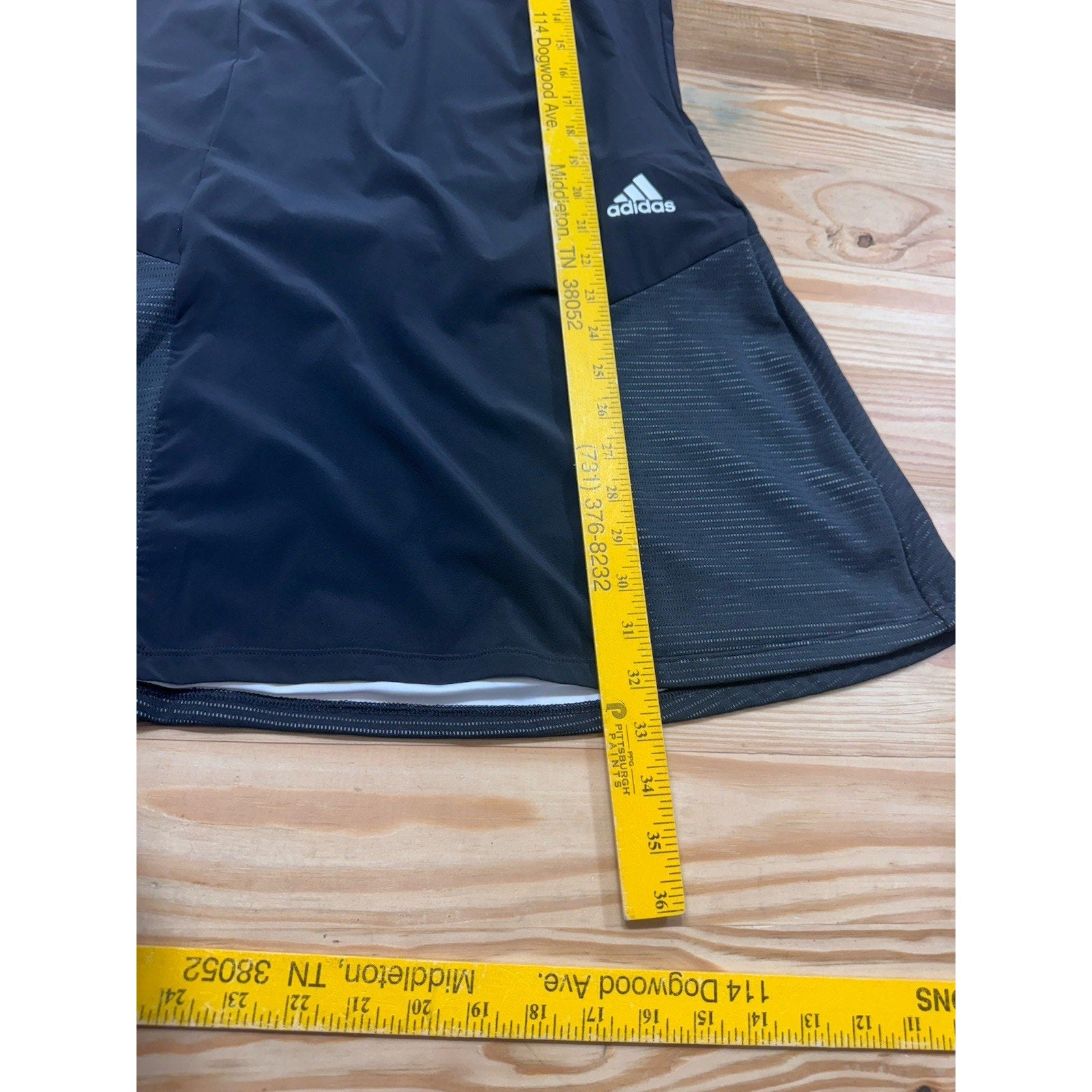 Adidas Sport HEAT.RDY Golf V-Neck Racerback Dress Womens Small Black