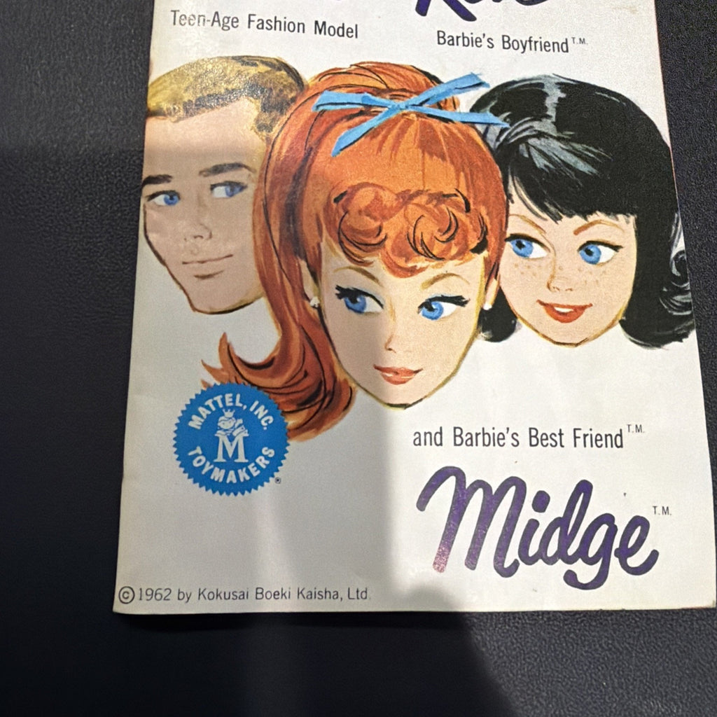 Vintage 1962 Mattel Barbie And Ken Teenage Fashion Mini Booklets Lot of 2