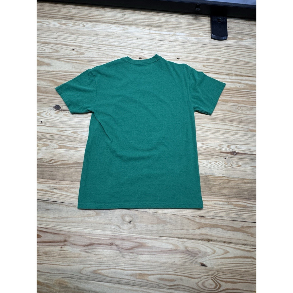 Peanuts Charlie Brown Adults Medium Green Shirt Merry Christmas Holiday Shirt