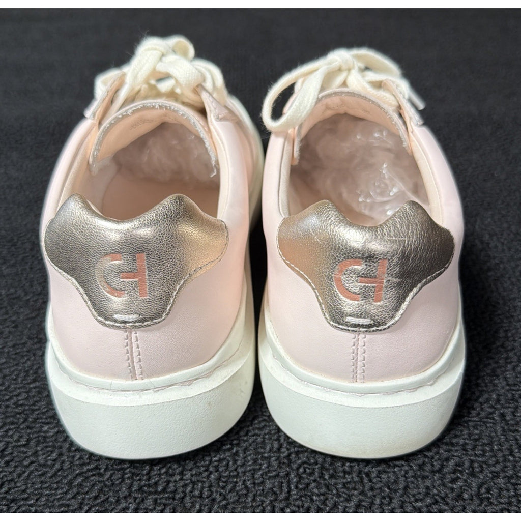 Cole Haan GrandPro Rally Court Pink Leather Laced Up Sneakers Shoes Womens Sz 9