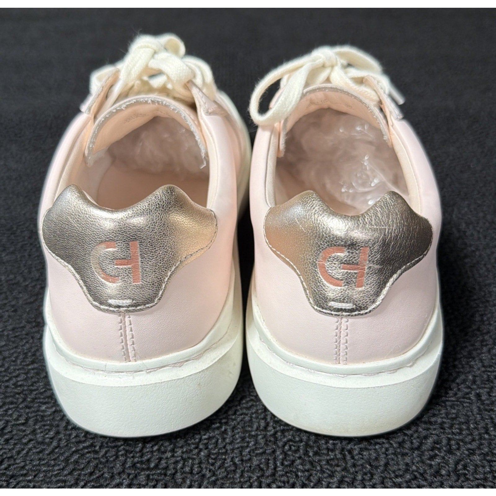 Cole Haan GrandPro Rally Court Pink Leather Laced Up Sneakers Shoes Womens Sz 9