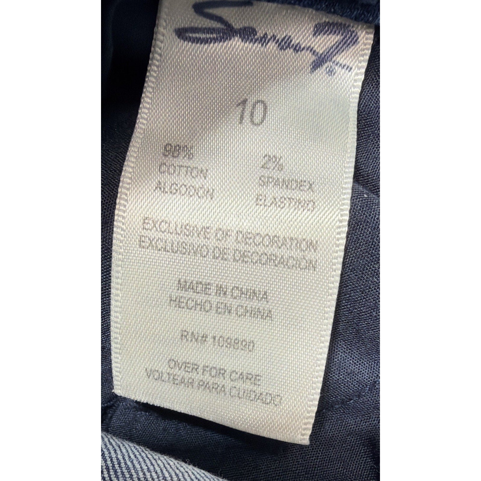 Seven 7 Shorts Womens 10 Blue Weekend Short Cut Off Denim Casual