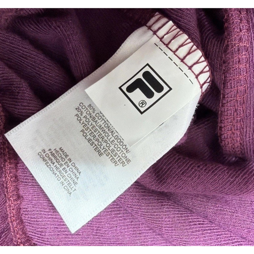 Fila Women’s Helen Velour Joggers Grape Wine Size Small NWT