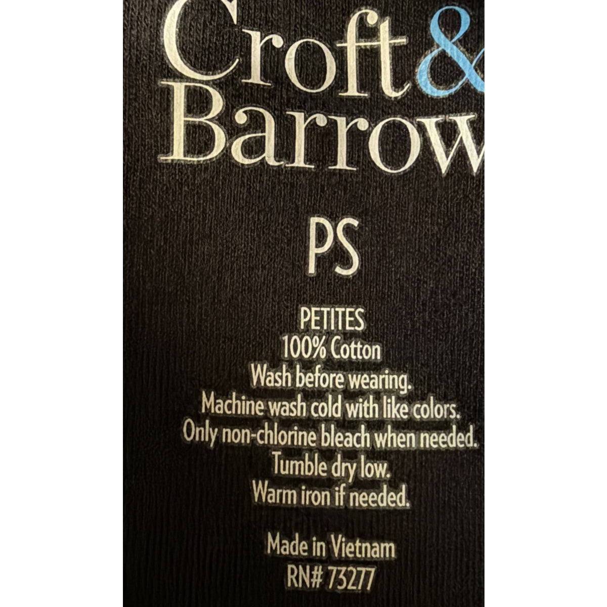 Croft & Barrow Women's Classic Mock Neck Tee long sleeve Petite Small New