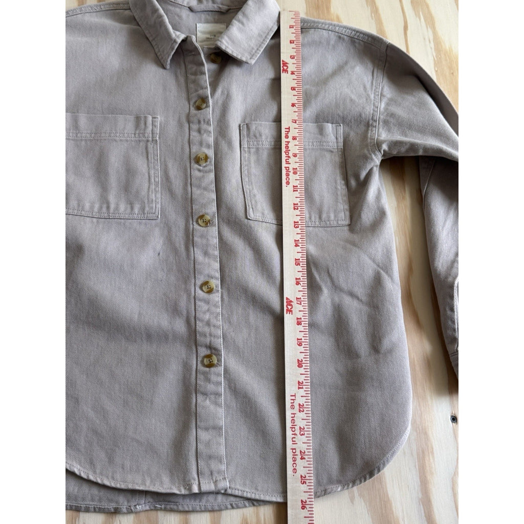 Thread & Supply Women’s Pink Cream Button Down Shirt – Size Small