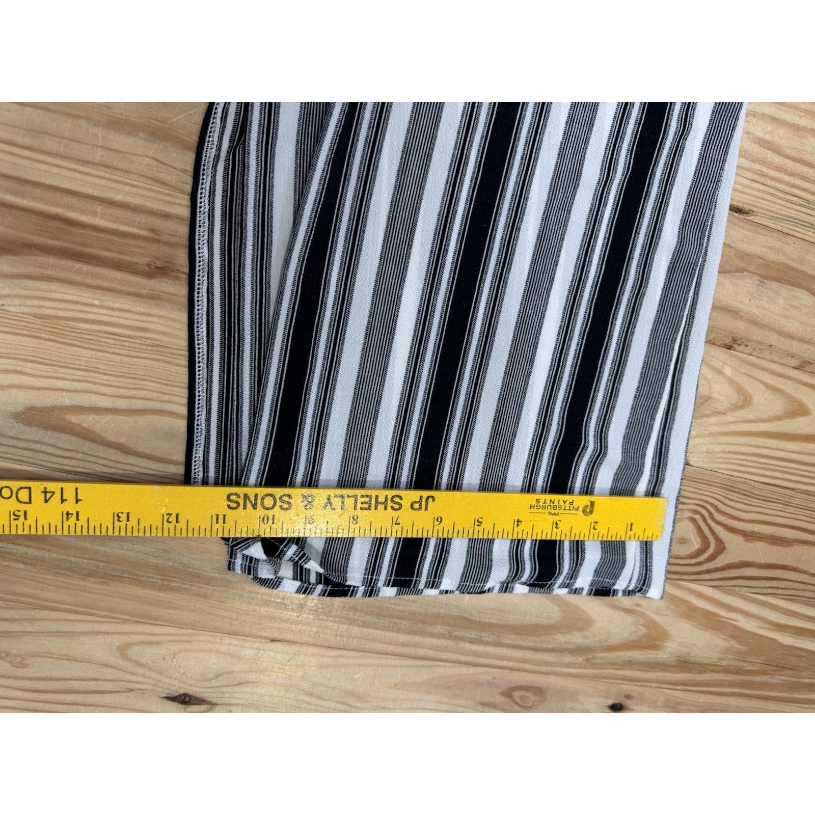 PROMESA Black And White Striped Sleeveless Wide Leg Jumpsuit Women’s Size Small