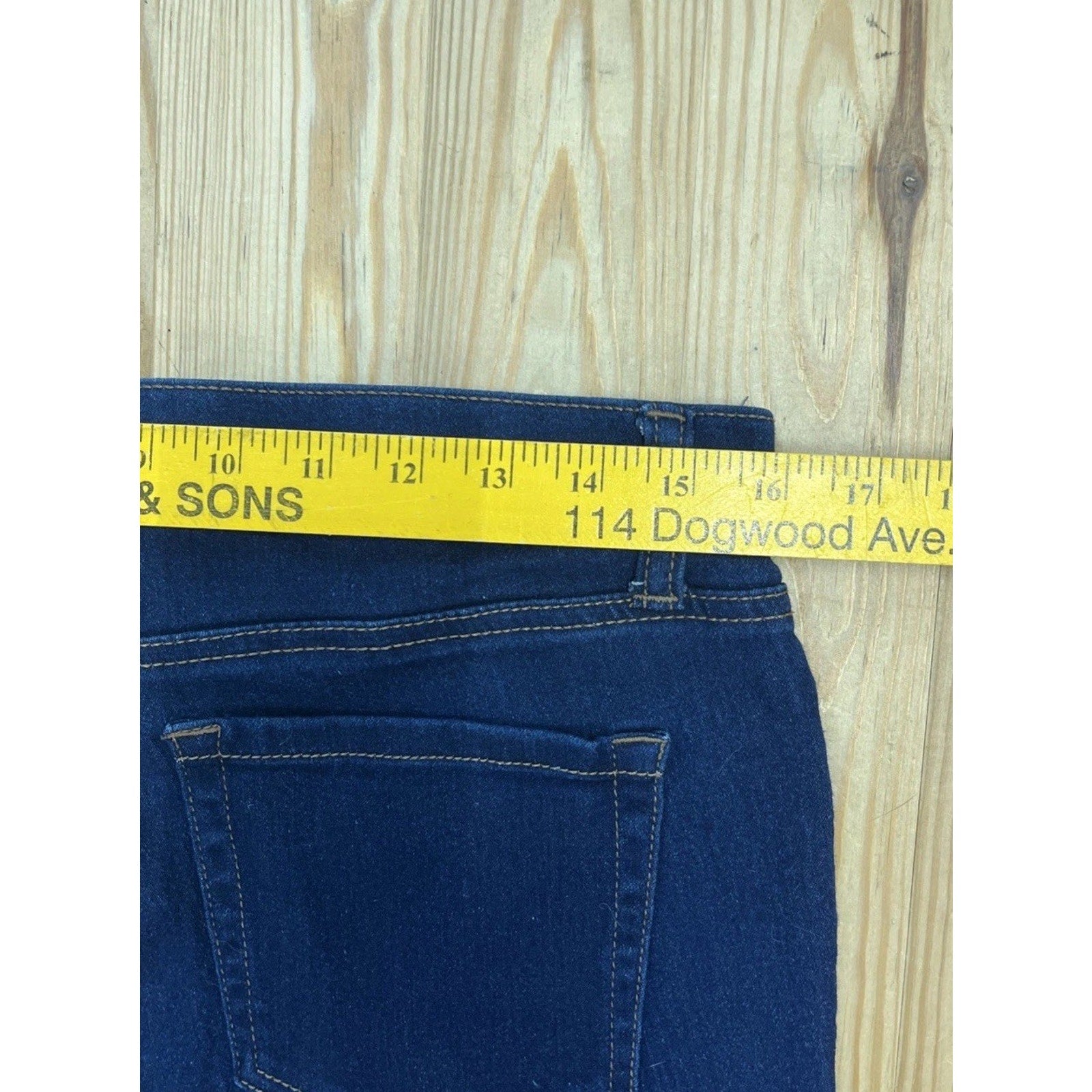 l.e.i. Jeggings Womens Size XL Dark Blue Stretchy Denim Pull On