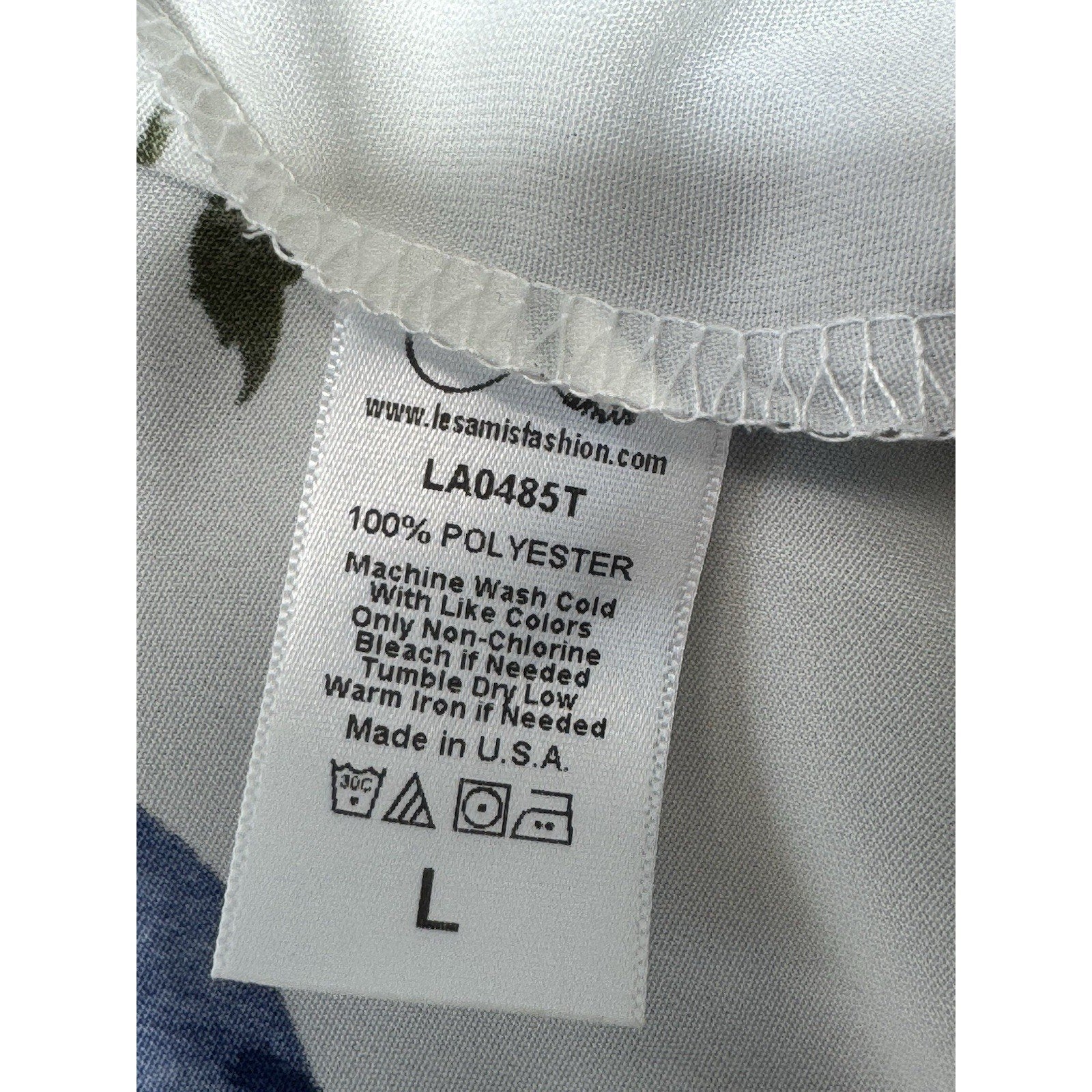 Les Amis Women’s Large Floral Kimono Cardigan White Blue Roses Peplum Ruffle USA