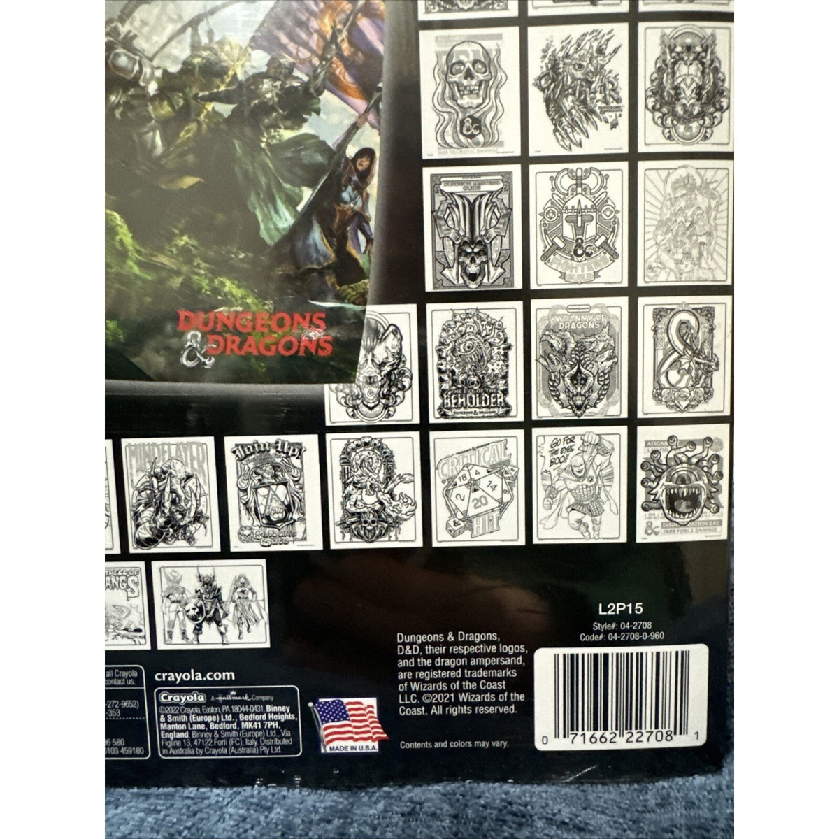 Crayola Art with Edge, Dungeons & Dragons Coloring Pages, 28 pgs & DnD Poster