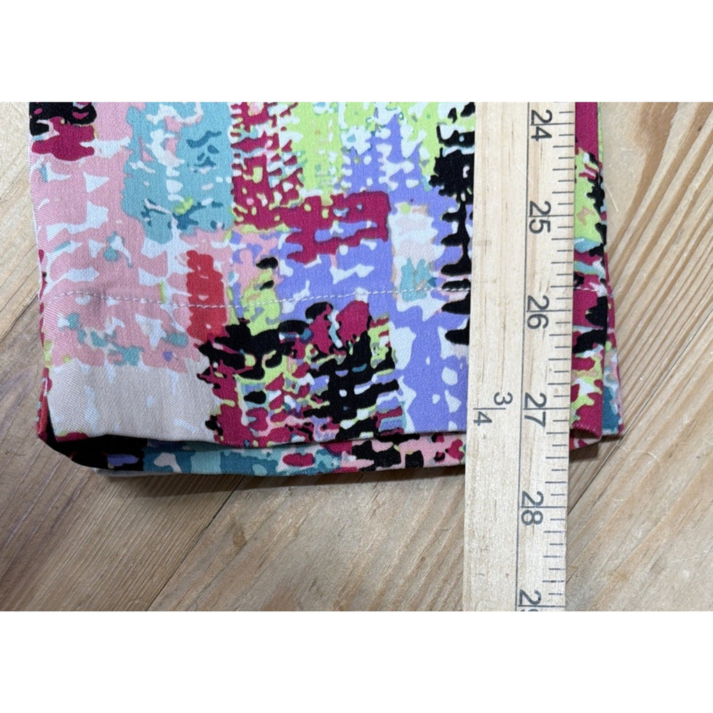 Slim - Sation by Multiples Artsy Abstract Pull On Stretch Pant