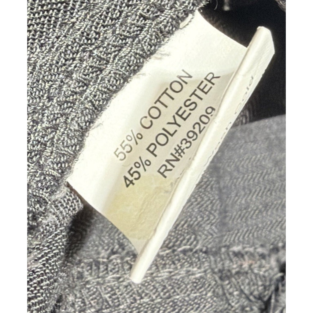 Burnside Men's Gray Long Sleeve Yarn Dyed Button Down Cargo Shirt Size Small