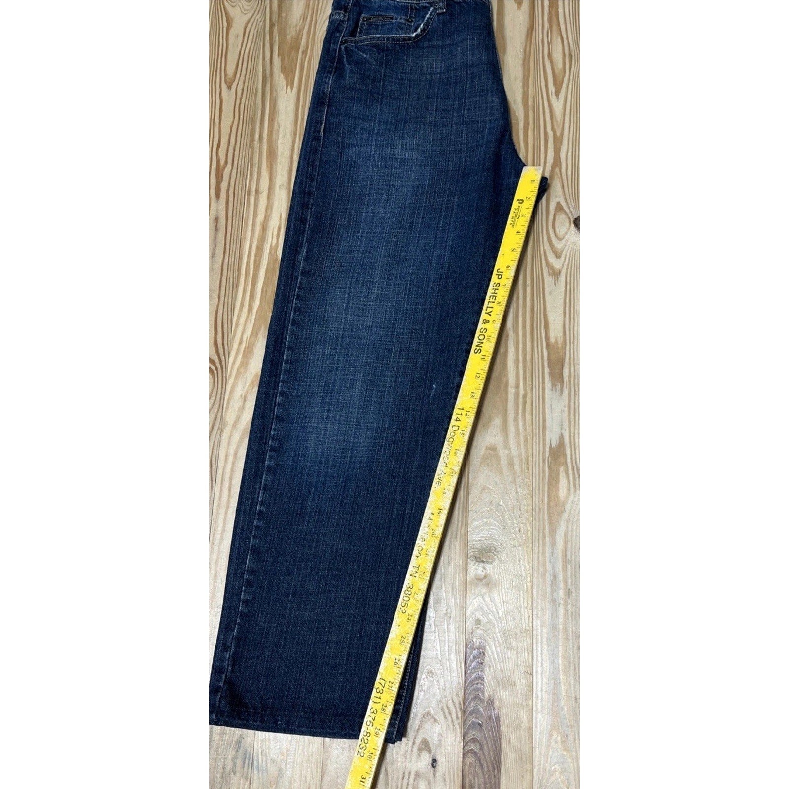 Calvin Klein Men’S Relaxed Straight Easy Fit Dark Wash Blue Jeans Size 34x29