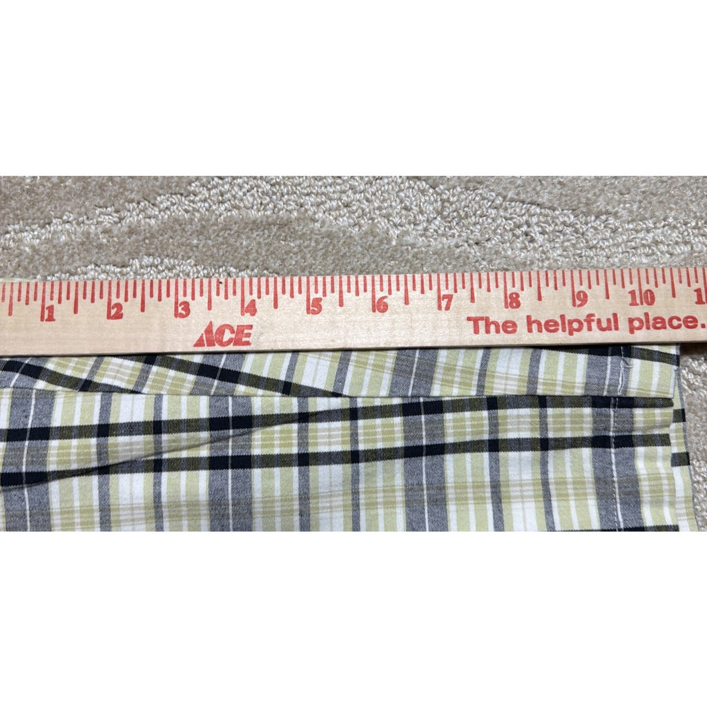 Dockers Favorite Fit Shorts Women's 14 Plaid 36x10 Stretch