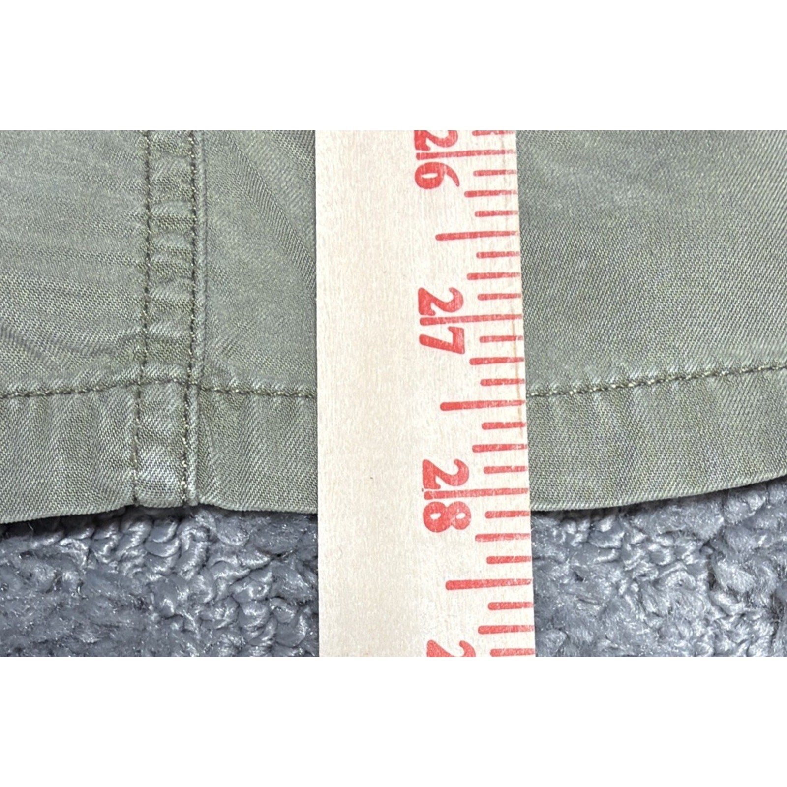 Me Jane Size Small Tencel Olive Army Green Hooded light weight Utility Jacket