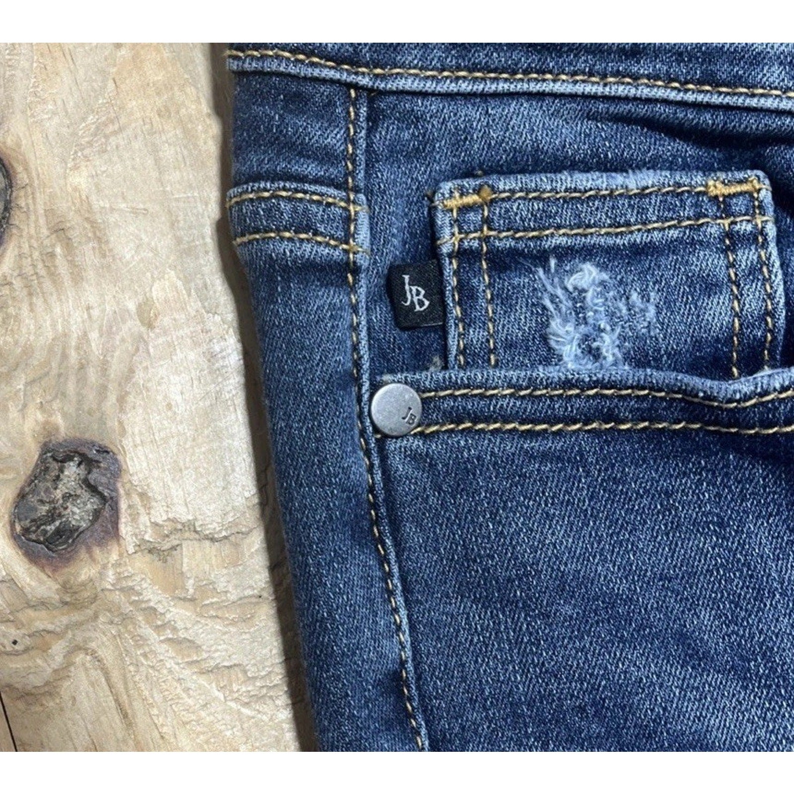 Judy Blue Jeans Womens Sz 5/27 Blue Skinny Fit Capri Mid Rise Distressed